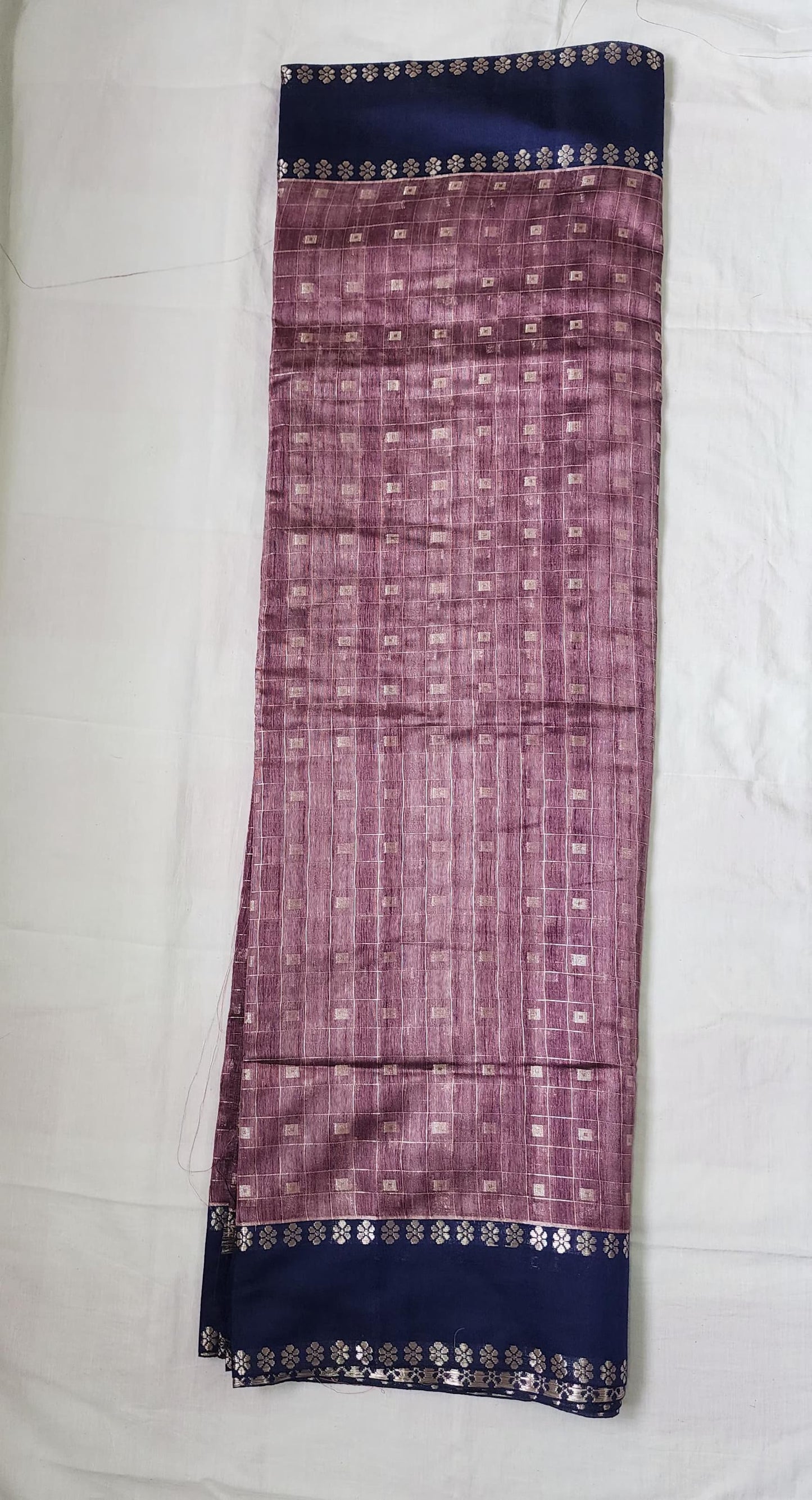 Purple Banaras Chapa Cotton-Silk Saree with Rich Pallu – Soft Sophistication with a Traditional Touch